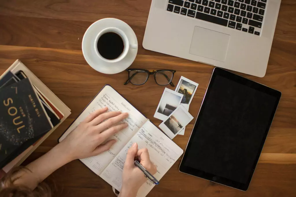 Professional working at a desk